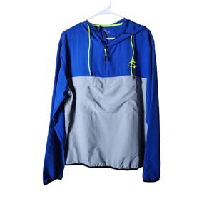 LOCO SKAILZ Performance Fishing NWT Blue Outdoor Active Light Hood Jacket SZ L